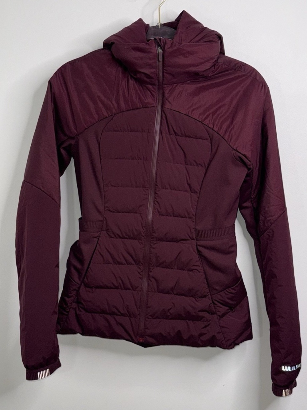 Lululemon Women’s Down For It All Jacket Puffer LW4BK0S RDMR Red Merlot Size 6